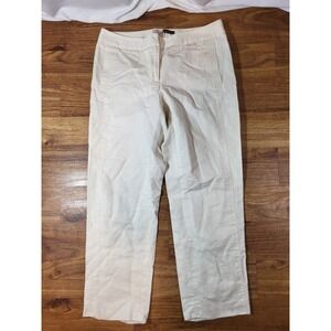 Lela Rose Size 4 Silk Blend Off White Pants